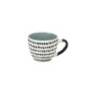Tasse à expresso porcelaine motif graphique noir blanc 9 cl^Gifi