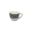 Tasse à expresso porcelaine motif rosace noir blanc 9 cl^Gifi Hot