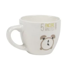 Tasse à expresso porcelaine blanc à motif réveil 9 cl^Gifi