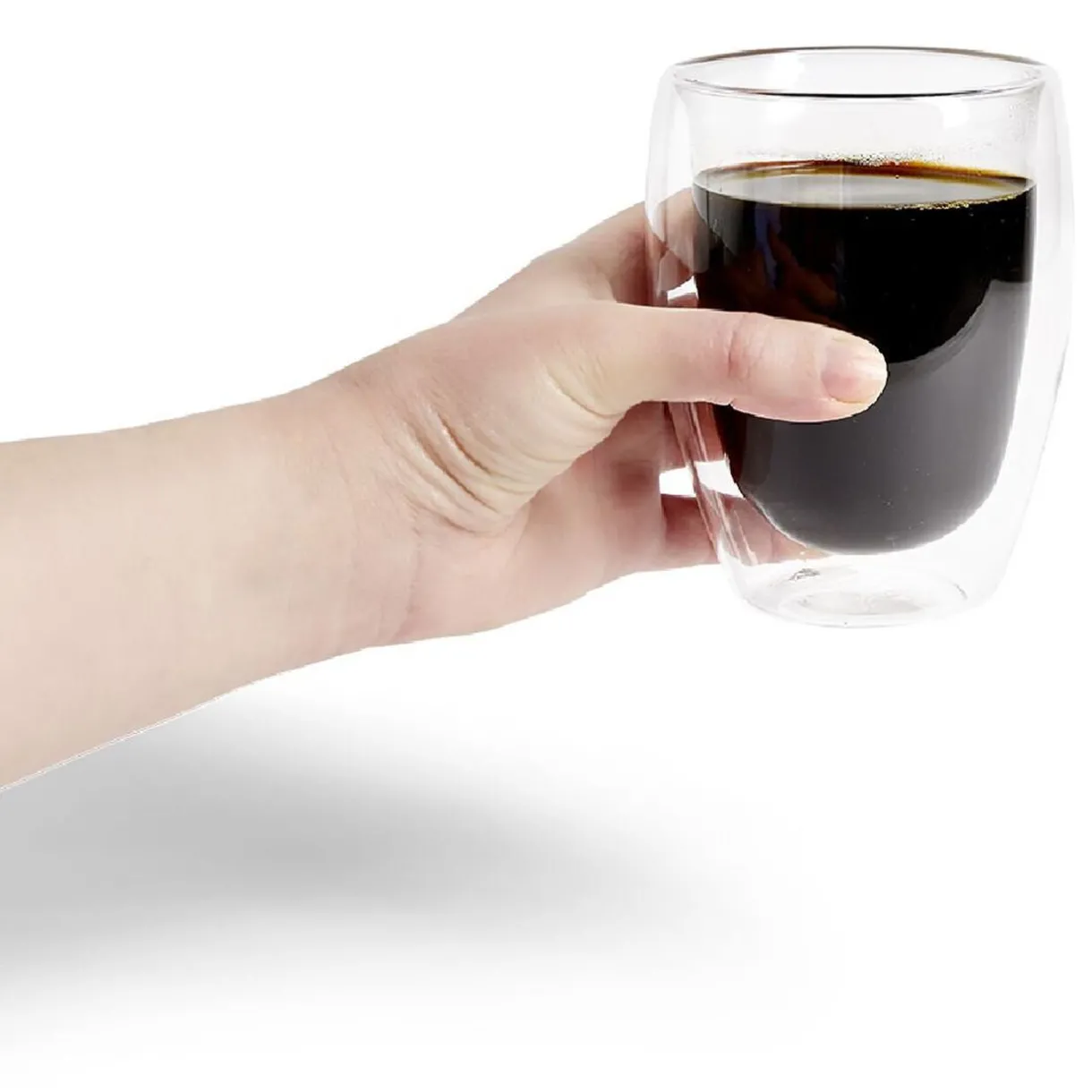 Tasse avec anse en verre double paroi 350ml^Gifi Online