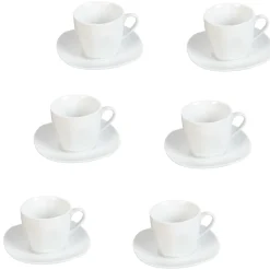 Tasse blanche porcelaine X6^Gifi Best