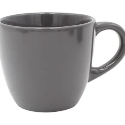 Tasse en faïence 22 cl uni gris brillant^Gifi