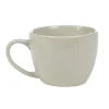 Tasse en faïence 23 cl uni lin avec rainures verticales en relief^Gifi Outlet