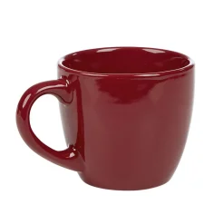 Tasse en faïence 22 cl uni rouge brillant^Gifi Online