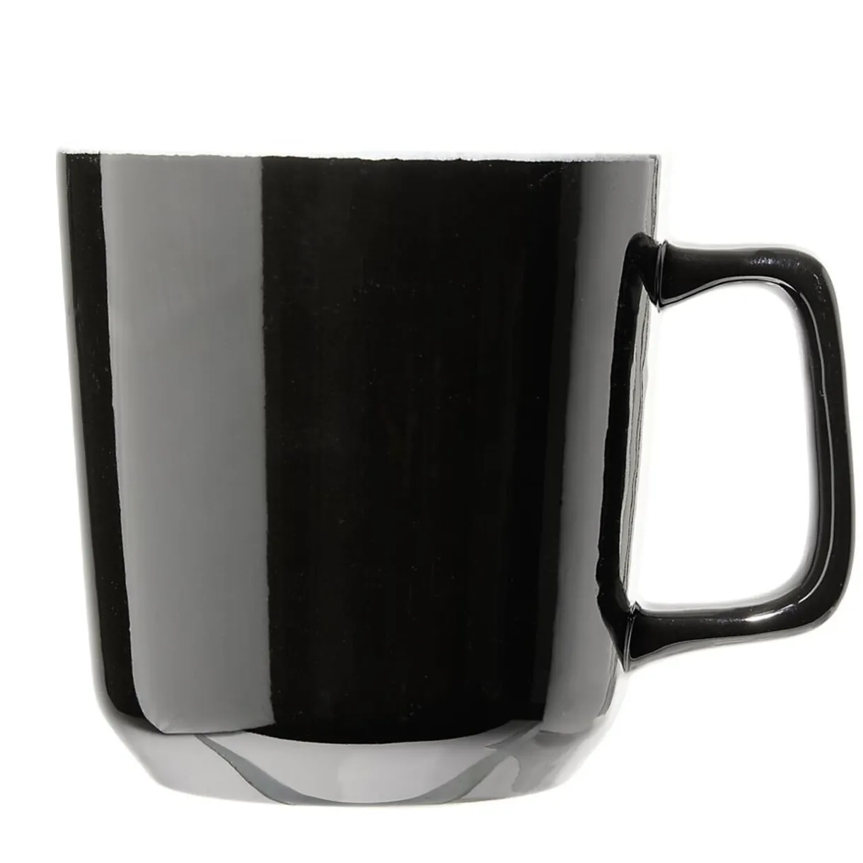 Tasse en grès carrée noir avec anse Ø9,4xH10cm 420ml^Gifi Hot