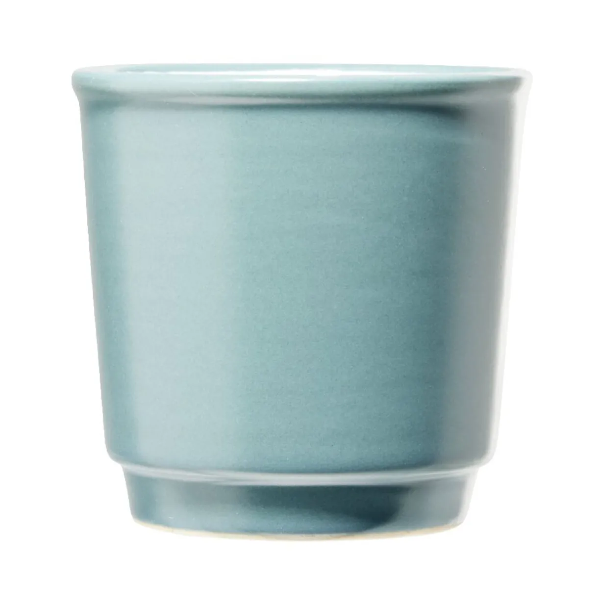 Tasse en grès carrée sans anse bleu 390ml Ø9,6xH8cm^Gifi Outlet