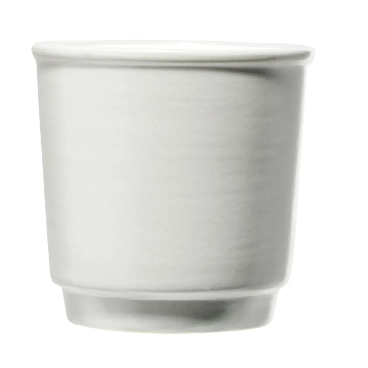 Tasse en grès espresso sans anse bleu intérieur blanc 9cl Ø6,2xH6,2cm^Gifi Outlet