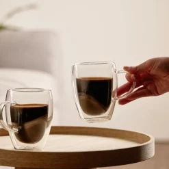 Tasse en verre double paroi 350ml^Gifi