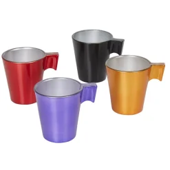 Tasse en verre métallisé Luminarc multicolore x4^Gifi Hot