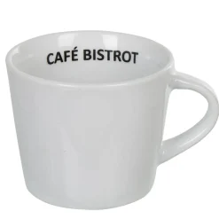 Tasse expresso et sous tasse café bistrot blanc x 4^Gifi Hot