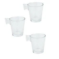 Tasse expresso verre transparent x3^Gifi Hot