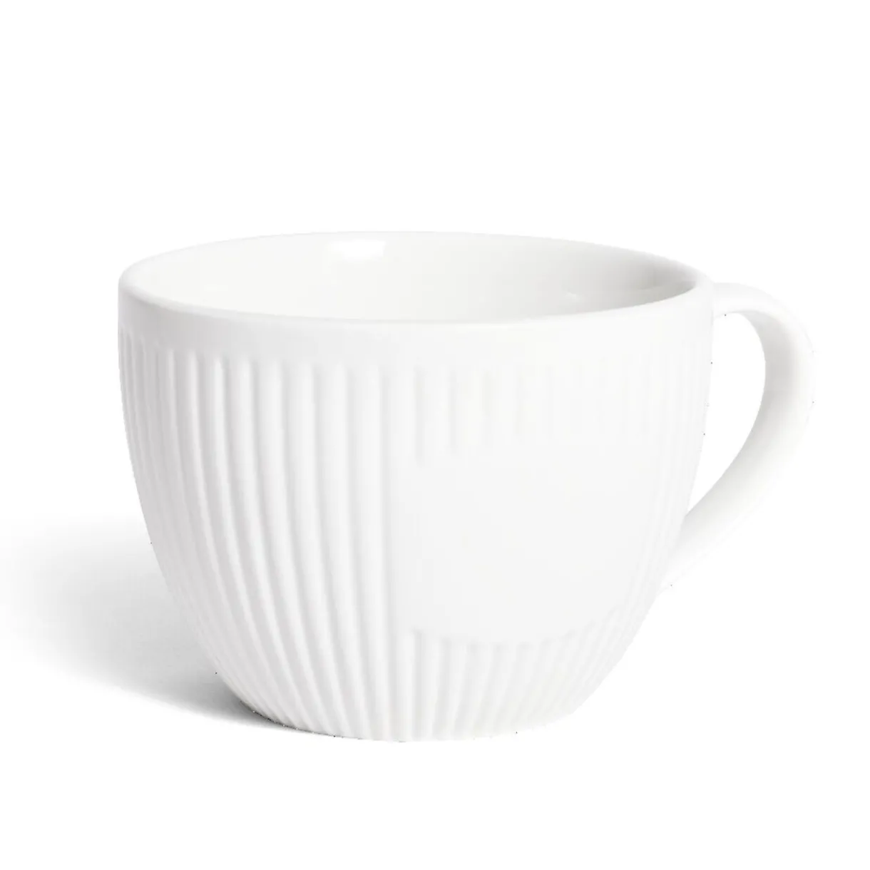 Tasse porcelaine 42cl strie embossée blanche^Gifi Online