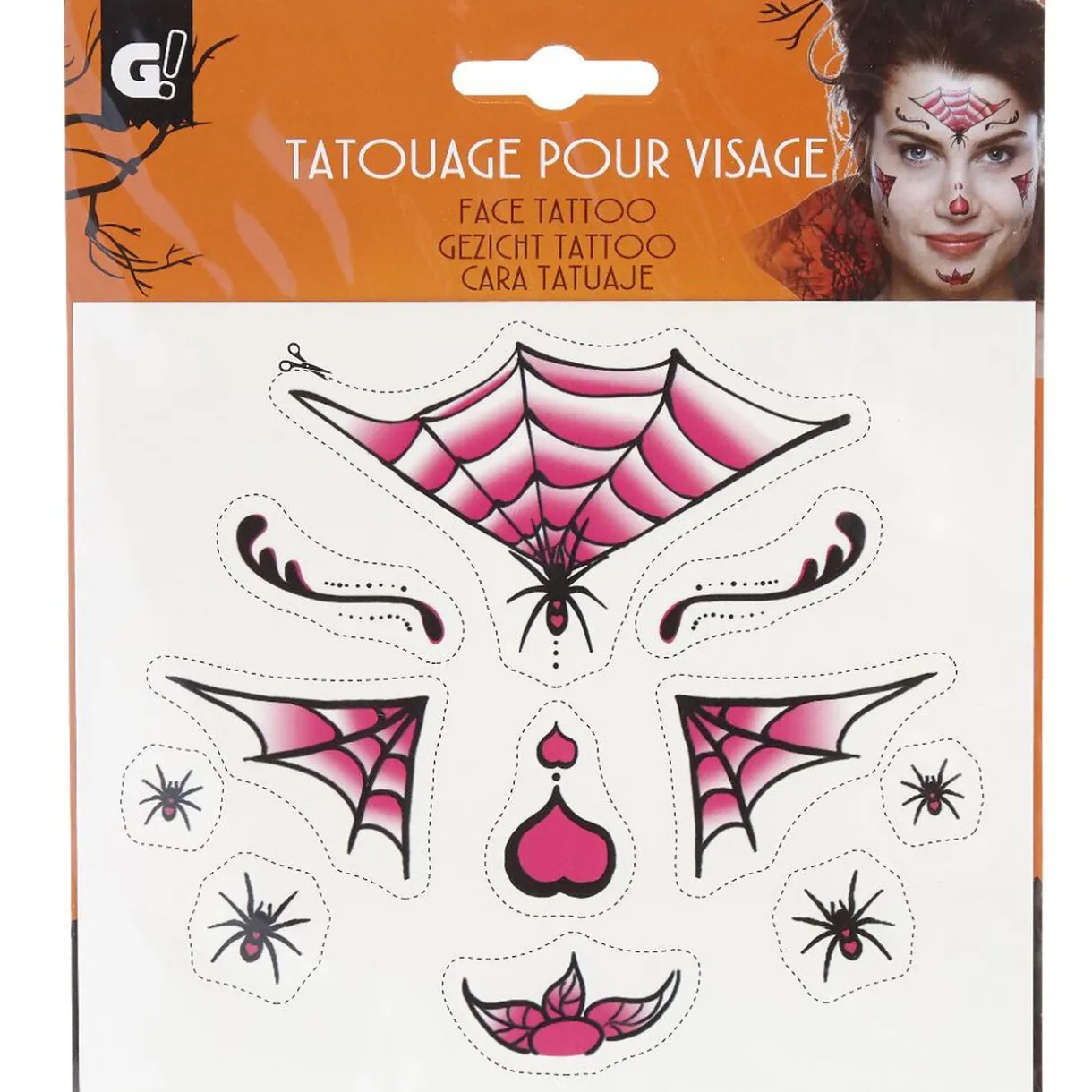 Discount Gifi Tatouage pour visage Halloween