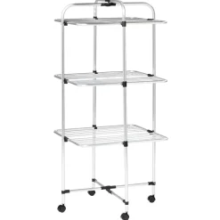 Entretien Du Linge|Gifi Étendoir à linge 3 niveaux séchoir tour 30m