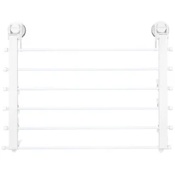 Entretien Du Linge|Gifi Étendoir mural séchoir à linge avec fixation à ventouse