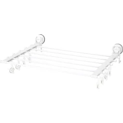 Entretien Du Linge|Gifi Étendoir mural séchoir à linge avec fixation à ventouse