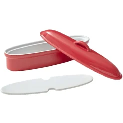 Terrine avec couvercle ovale rouge et blanche^Gifi Sale