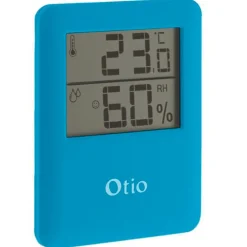 New Gifi Thermomètre / Hygromètre numérique magnétique bleu OTIO