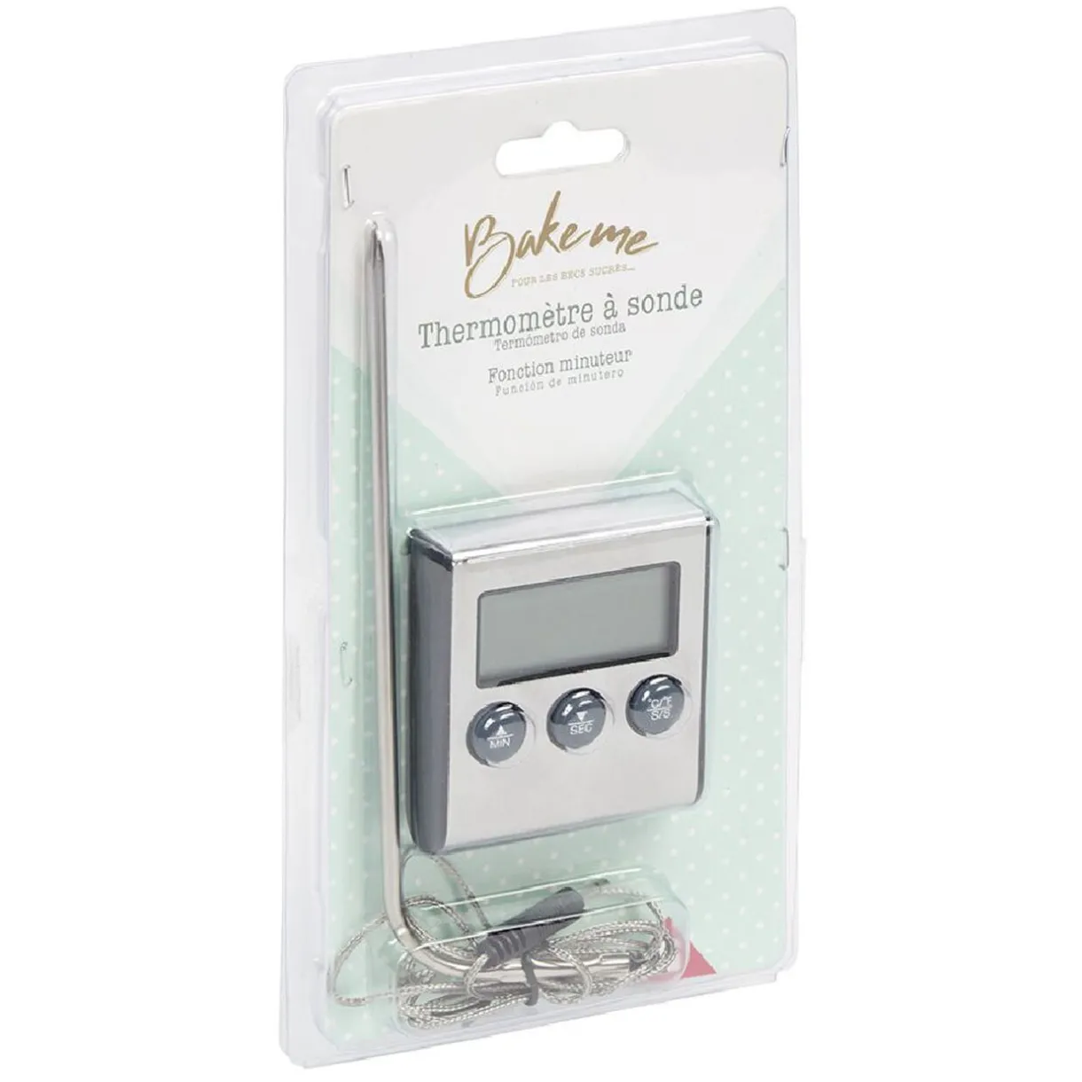 Thermomètre de cuisine à sonde avec minuteur^Gifi Best