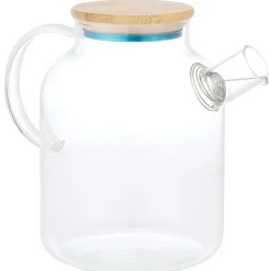 Théière en verre et bambou 1,6L^Gifi Discount