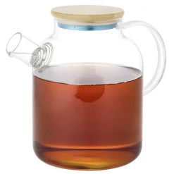 Théière en verre et bambou 1,6L^Gifi Discount