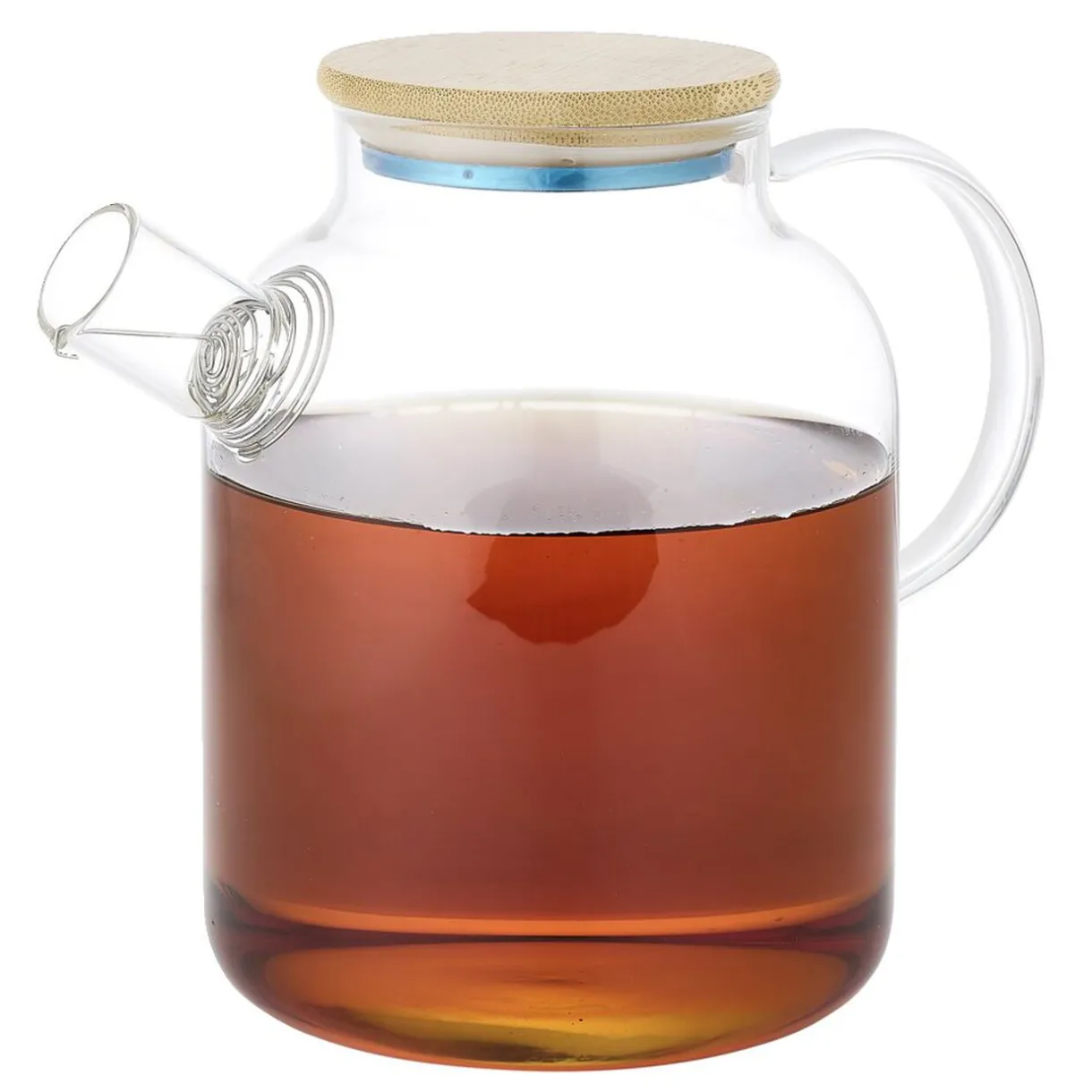 Théière en verre et bambou 1,6L^Gifi Discount