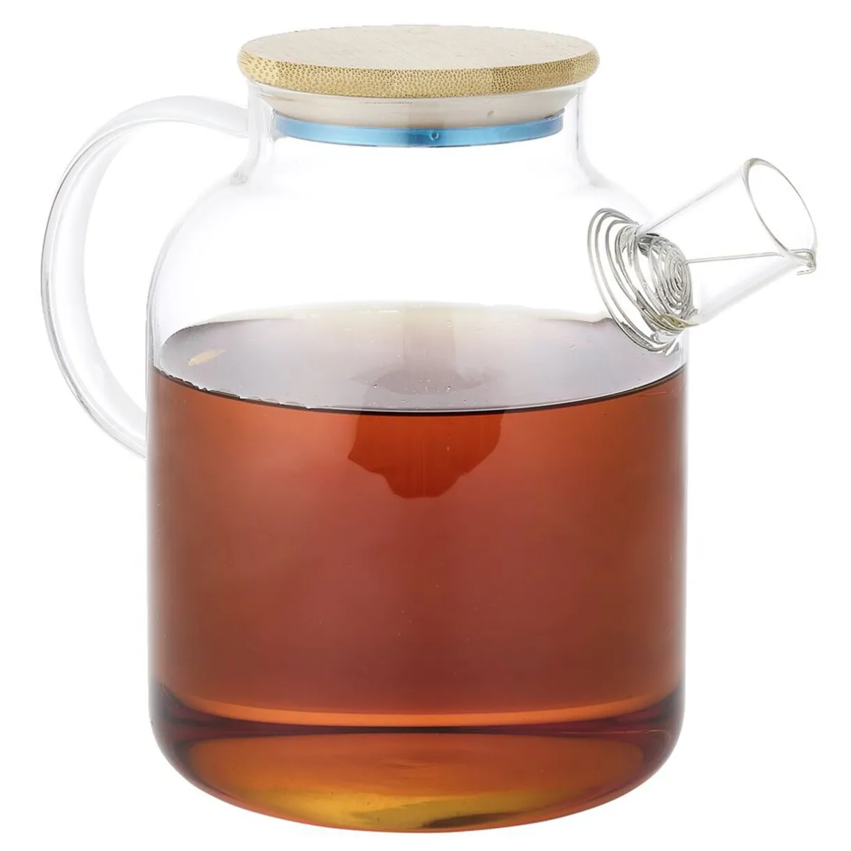 Théière en verre et bambou 1,6L^Gifi Discount