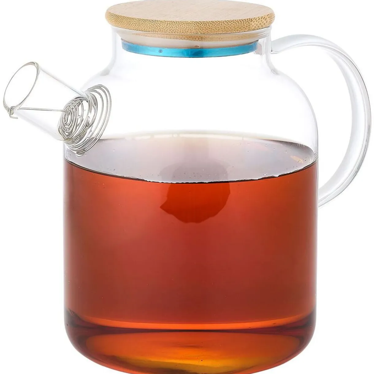 Théière en verre et bambou 1,6L^Gifi Discount
