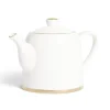 Théière 1L faïence blanc et doré Ø12xH15xm^Gifi Best
