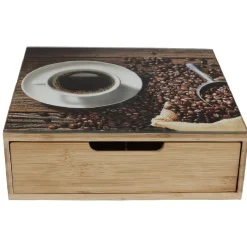 Tiroir à dosettes bambou design graine de café^Gifi Best