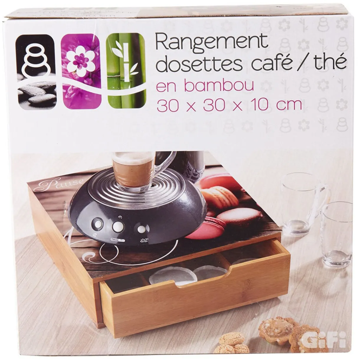 Tiroir à dosettes motifs macarons^Gifi Online