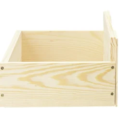 Rangement|Gifi Tiroir Box Cube pin naturel