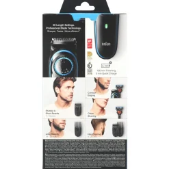 New Gifi Tondeuse à barbe Braun BT5240 sans fil 39 longueurs de coupe