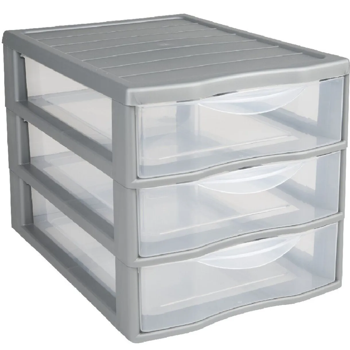 Rangement|Gifi Tour 3 tiroirs A4 gris