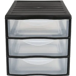 Rangement|Gifi Tour 3 tiroirs A4 noir