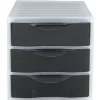 Rangement|Gifi Tour 3 tiroirs A4 noir et blanc