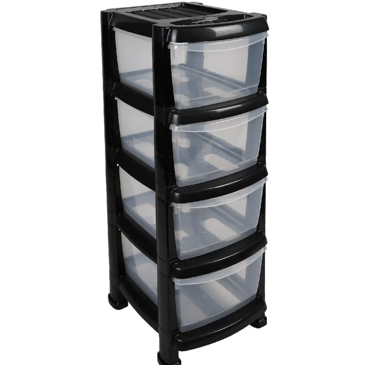 Rangement|Gifi Tour de rangement 4 tiroirs A4 noir