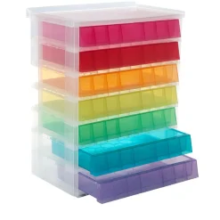 Rangement|Gifi Tour de rangement 7 tiroirs multicolores