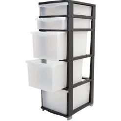 Rangement|Gifi Tour de rangement 5 tiroirs L37xl26,8xH81,5cm