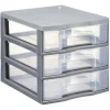Rangement|Gifi Tour de rangement 3 tiroirs format A6 gris