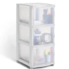 Rangement|Gifi Tour de rangement 5 tiroirs plastique blanc 37x27xH103cm