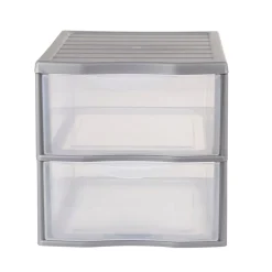 Rangement|Gifi Tour de rangement A4 plastique gris