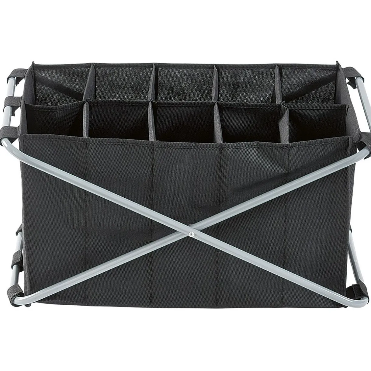 Rangement|Gifi Tour de rangement pliable 10 compartiments noir