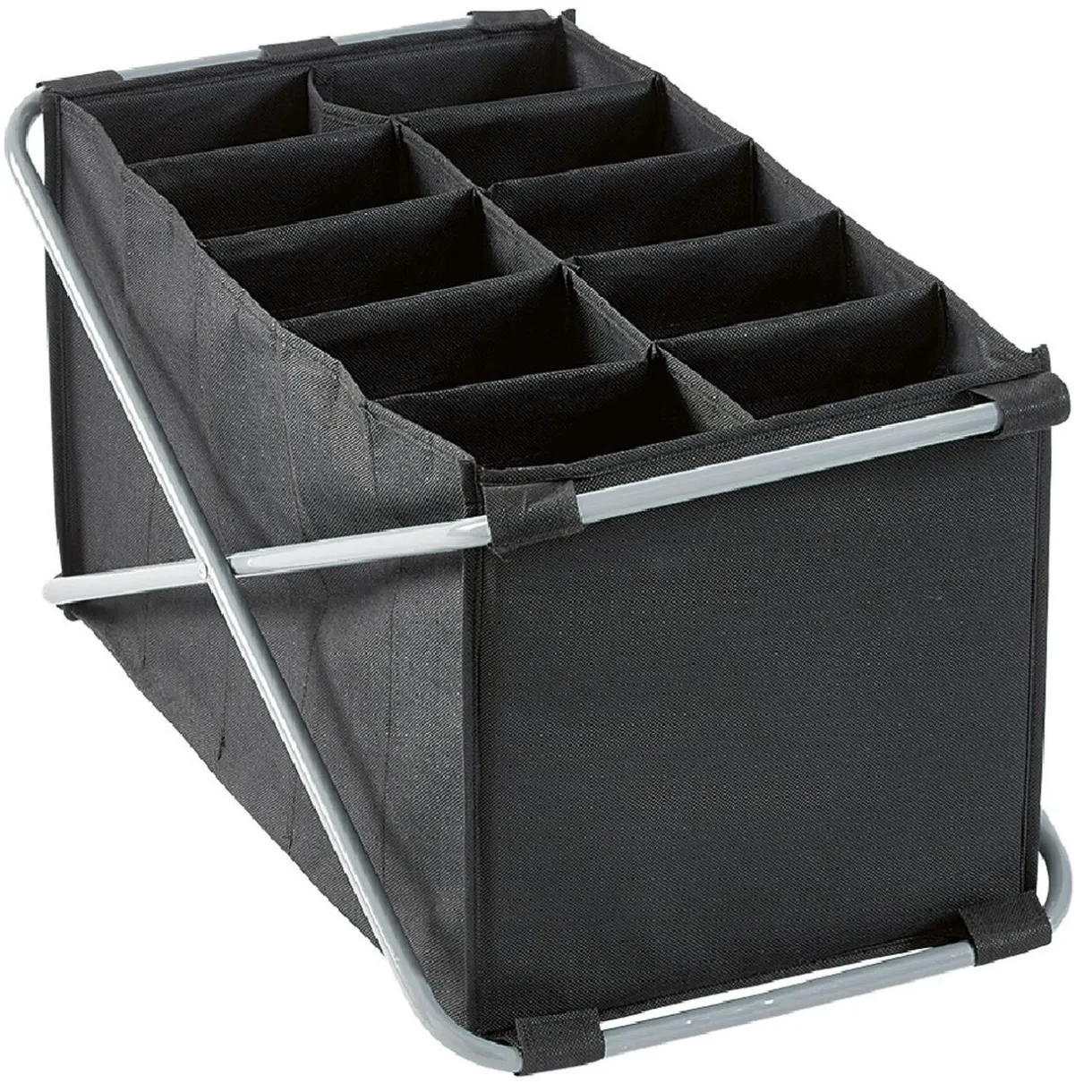 Rangement|Gifi Tour de rangement pliable 10 compartiments noir