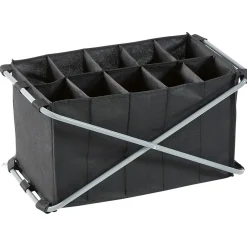 Rangement|Gifi Tour de rangement pliable 10 compartiments noir