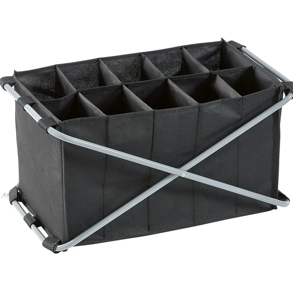 Rangement|Gifi Tour de rangement pliable 10 compartiments noir