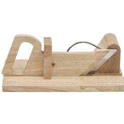Trancheuse à charcuterie en bois naturel^Gifi New