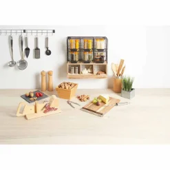 Trancheuse à charcuterie en bois naturel^Gifi New