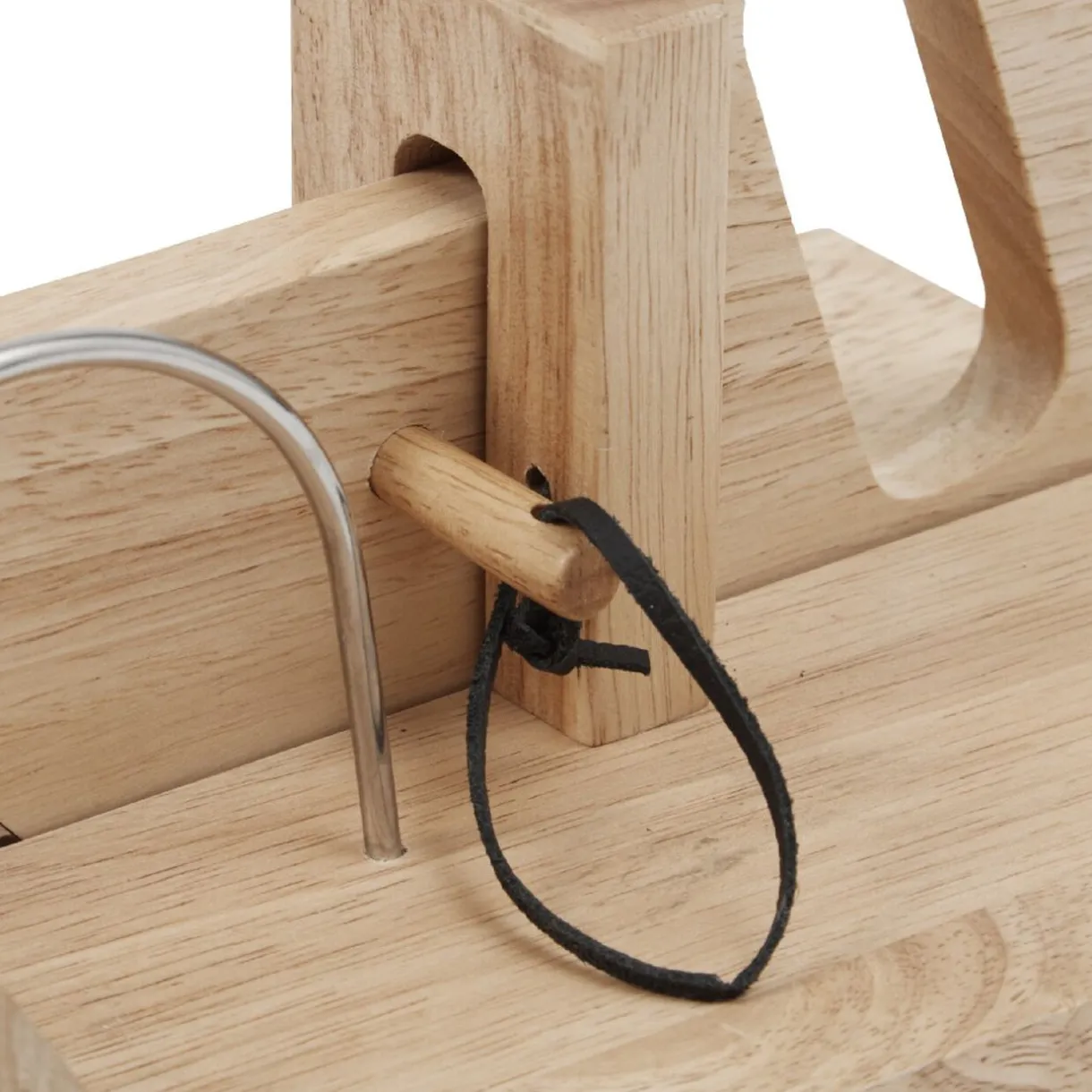 Trancheuse à charcuterie en bois naturel^Gifi New