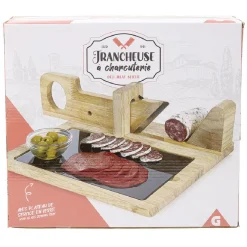 Trancheuse à charcuterie en bois^Gifi Best